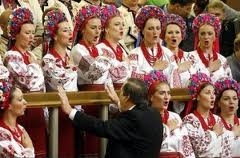Хор им. Г. Веревки во время исполнения Государственного гимна Украины в Верховной Раде