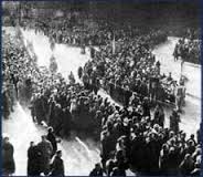 Перепоховання загиблих під Крутами. Київ, 19 березня 1918