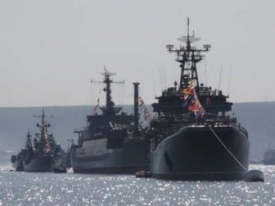 Корабли Черноморского флота РФ в Севастопольской бухте
