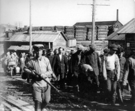 Типичный исправительно-трудовой лагерь в СССР на Дальнем Востоке