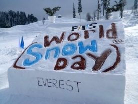 World Snow Day - Эмблема праздника Всемирный день снега