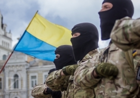 Військові під час третьої хвилі мобілізації в 2014 році проти Українських агресорів